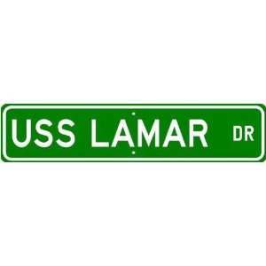  USS LAMAR APA 47 Street Sign   Navy