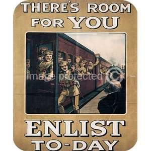  Theres Room You World War Ii US Military Vintage MOUSE PAD 