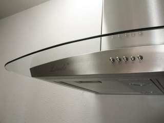 New 30 Stainless Steel Wall Mount Kitchen Range Hood Ventilation Fan 