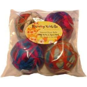  Bouncing Hairballs  4 Wool Dryer Balls