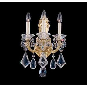  Schonbek La Scala Collection 3 Light Crystal Wall Sconce 