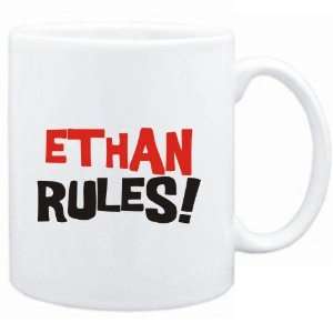  Mug White  Ethan rules  Male Names