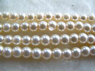 200pcs Faux Glass Pearl Loose Beads 4mm BDC10  