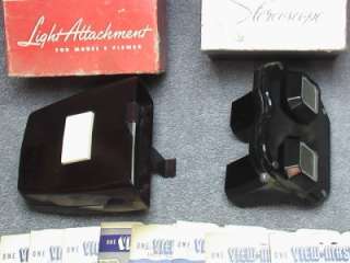 Vtg Sawyer View Master Viewer with Light Attachment, Original Boxes 