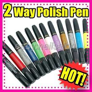 12 Colors Two way Acrylic Nail Art Color Polish pen Design #494  