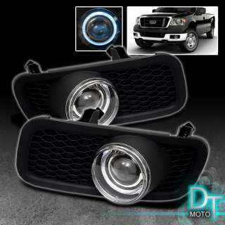 04 05 FORD F150 HALO PROJECTOR FOG LIGHTS+SWITCH+HARNESS+RELAY+SCREWS 