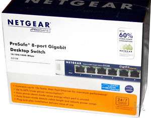   ProSafe GS108v3 8 Ports Gigabit Desktop Switch 0606449025187  