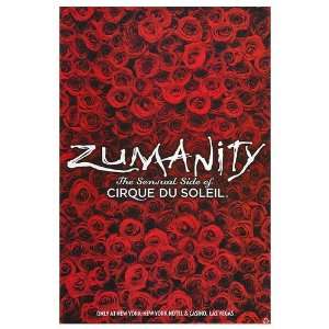  Cirque Du Soleil Zumanity Movie Poster, 24 x 36