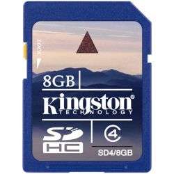   8GB Secure Digital High Capacity (SDHC) Card   Class 4  
