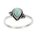 Sterling Silver Pear cut Turquoise Ring Today $20.49 