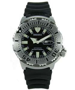 Seiko Mens 200M Divers Automatic Black Dial Watch  
