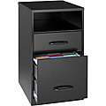 Office Designs Black Steel 2 drawer File Cabinet with Shelf 