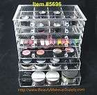 CLEAR ACRYLIC 7 DRAWER COUNTER TOP COSMETIC ORGANIZER JEWELRY STORAGE 