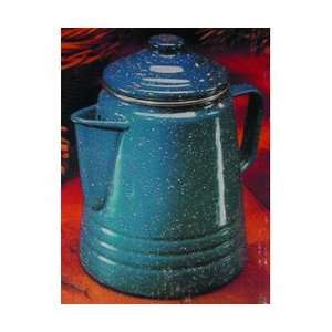    Coffee Percolator, Enamel, Blue, Double Coated