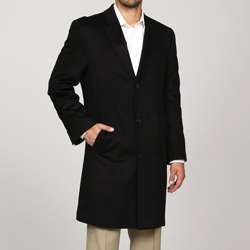 Kenneth Cole New York Mens Black Cashmere Coat FINAL SALE Today $ 