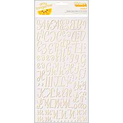   Tangerine Thickers Lovely/ Straw Alphabet Stickers  