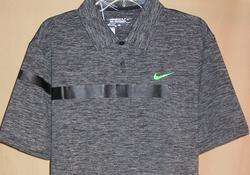 Nike Golf Dri Fit Hyperfuse Chest Stripe s/s polo Lg(017)  