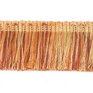  Acrylic Brush Fringe (07129) 2 Inch Peche/Wheat/Tuscan 