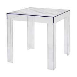 Parq Modern Clear Acrylic End Table  