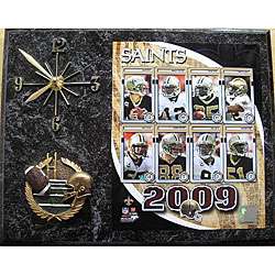 New Orleans Saints Team Picture Plaque Clock  