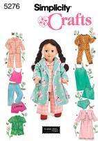   Doll Clothes Assorted Pajamas, Robe fit American Girl &18 doll  