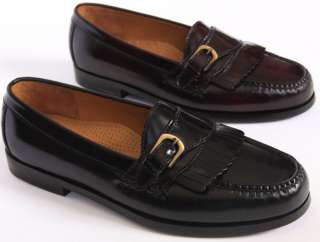   Pinch Buckle Black Burgundy Slip On Casual Dress Loafers Shoes  