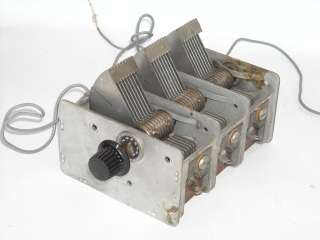 Vintage Triple Ganged Radio Tuning Variable Condenser  