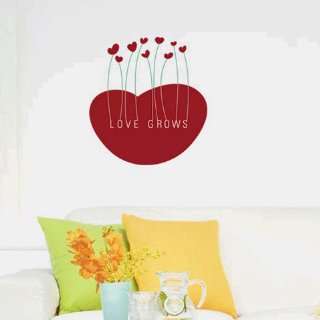  Love grows WALL DECOR DECAL MURAL STICKER REMOVABLE VINYL 