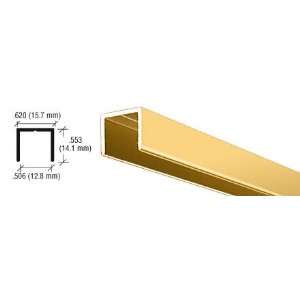 CRL Brite Gold Anodized Aluminum 1/2 U Channel by CR 