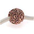 This item Antiqued Copper 12.5 mm Round Ornate Filigree Bead (Pack of 