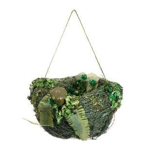  4.5 Princess Garden Whimsical Green Bird Nest Christmas 