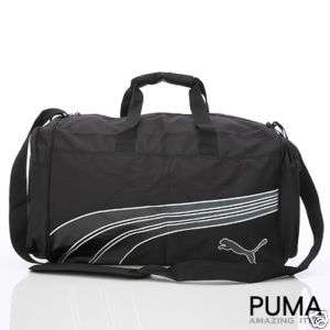 BN Puma Compactable Medium Duffle Gym Bag *Black*  