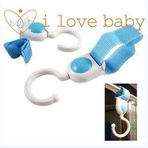Baby Pram Pushchair Buggy Handle Bar Bag Hook Clip  