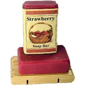  Wild Strawberry Handcrafted Bath Soap Bar    All Natural 