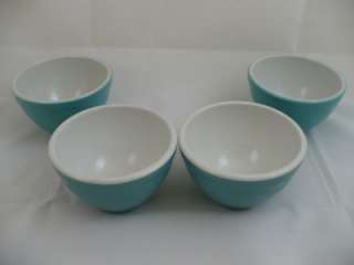 vintage Shenango restaurantware Turquoise soup cups  