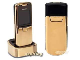 New Nokia 8800 Luxury (Desk Stand+TWO Battery)Bundle Gold Silver Black 
