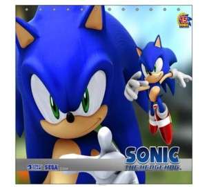 New Sonic The Hedgehog Shower Curtain Bathroom Gift  
