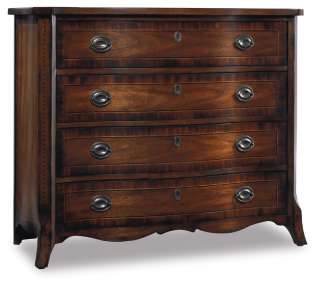 Mahogany/Rosewood Queen Anne 4 Drawer Dresser Chest  