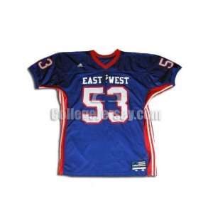  Game Used East West Shrine Game Jersey