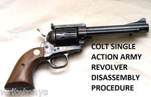 COLT SINGLE ACTION ARMY REVOLVER DISASSEMBLY ON CD  