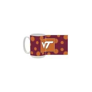 Virginia Tech Hokies (Polka Dot) 15oz Ceramic Mug