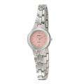 Seiko Womens Solar Pink Dial Stainless Steel Watch