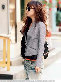 97K STAND UP COLLAR BLAZER WITH FAKE POCKET DECORATE 2331  