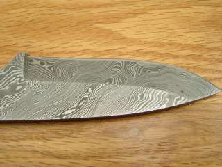   Damascus Knife Runt Push Last Resort Blank Knifemaking 32 7 (B32