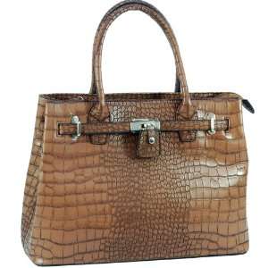  Brown Kelly Style Handbag Purse 