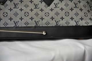 LOUIS VUITTON Navy MONOGRAM *MINI ALMA LONG* Bag Handbag AUTHENTIC 