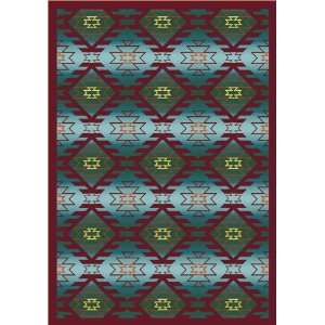 Joy Carpets Canyon Ridge Desert Turquoise Rectangle 10.90 x 13.20 Area 