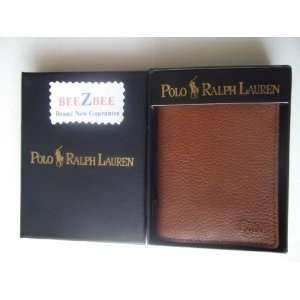   Mens Polo Ralph Lauren Bifold Window Wallet (Cognac) 