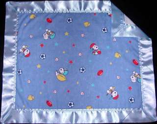 SATIN & FLANNEL BLANKET LOVEY  LOTS BABY SNOOPY CHOICES  