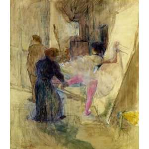  Oil Painting Behind the Scenes Henri De Toulouse Lautrec 